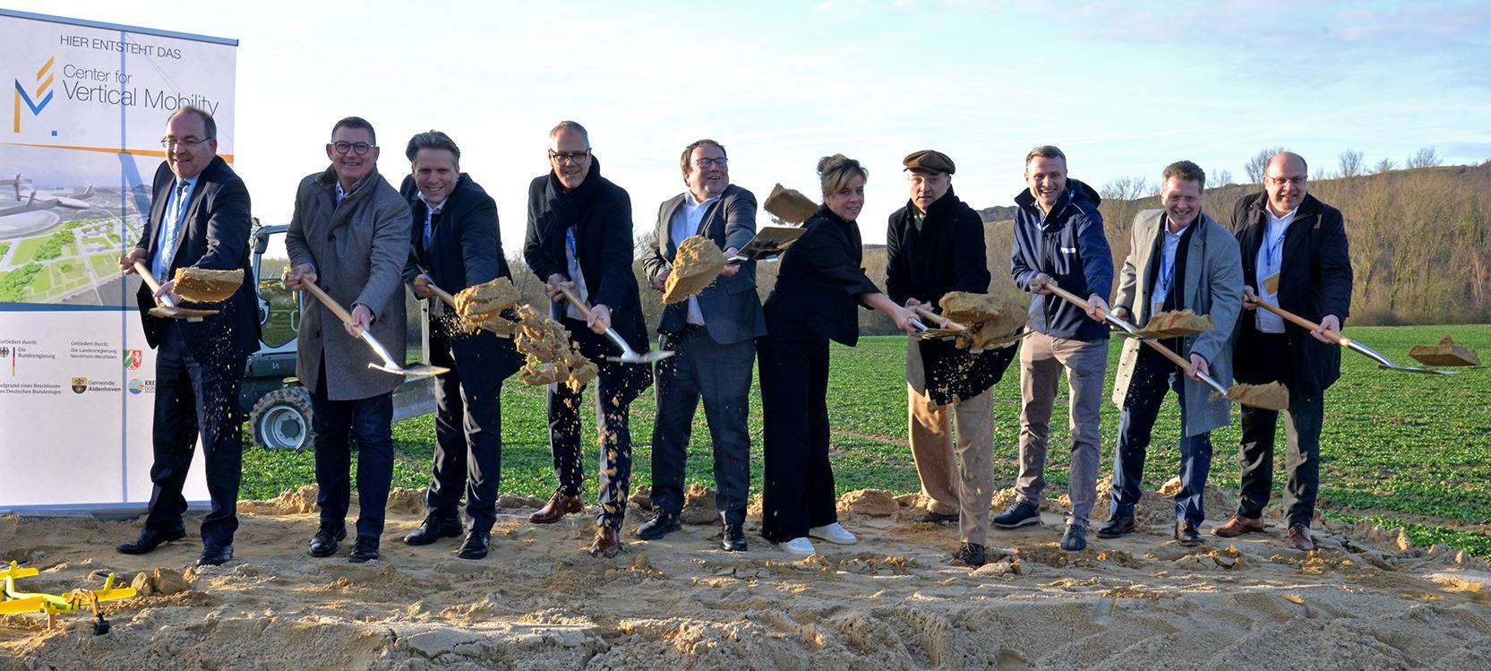 Spatenstich für "Center for Vertical Mobility" in Aldenhoven